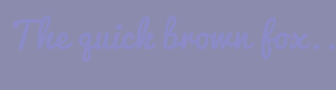 Image with Font Color 8B8BC7 and Background Color 8B8BAD